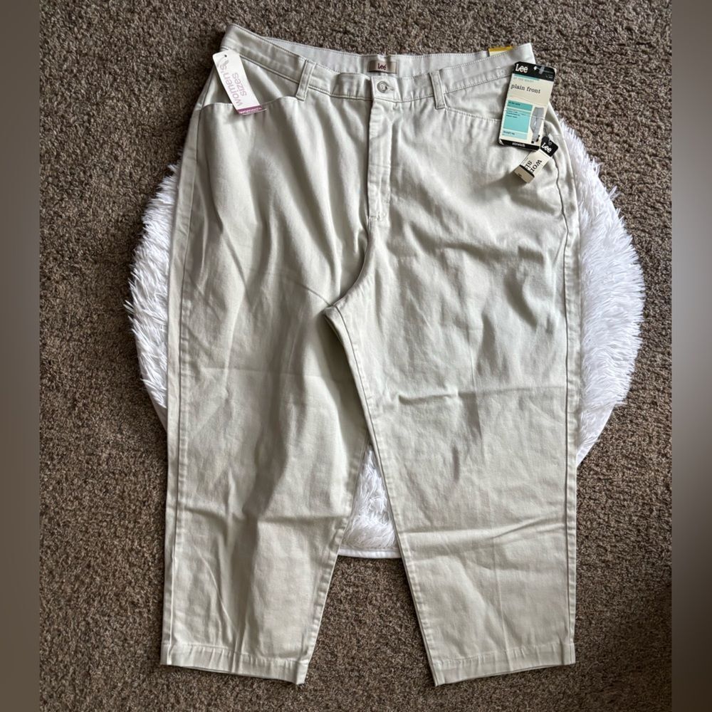 Lee Khaki Pants New‎ Womens Size 20W P